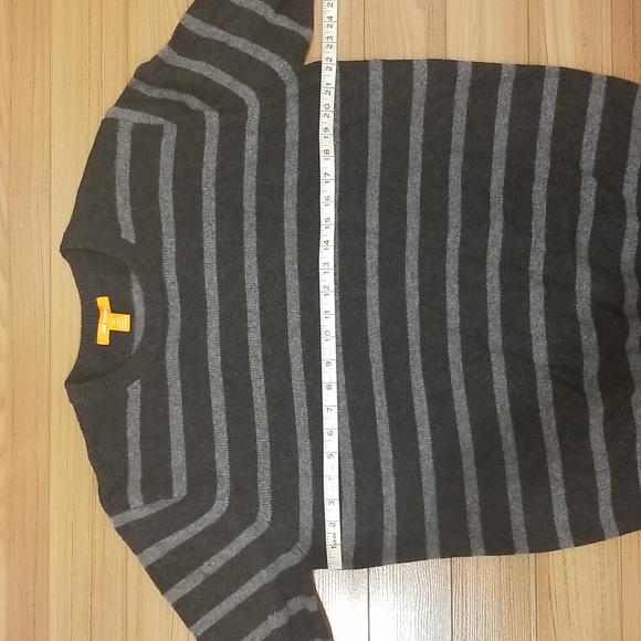 Grey stripe wool blend sweater - Picture 5 of 5